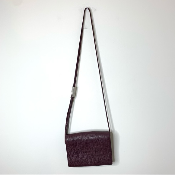Aritzia Auxiliary Calisch Crossbody Bag Maroon - Picture 2 of 16
